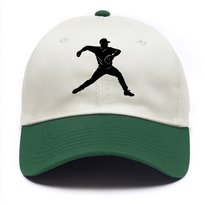 Baseball pitcher wind-up motion - Two Tone Cap - Green