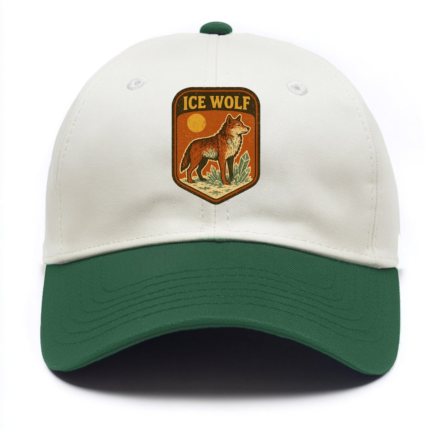 Ice Wolf Crystal  - Two Tone Cap - Green