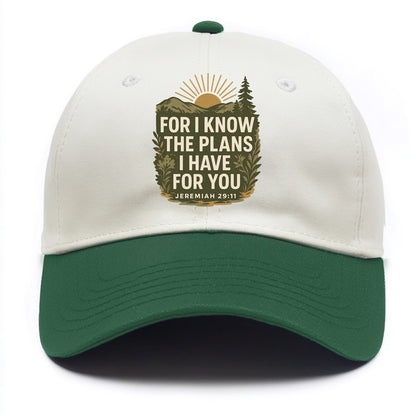 Jeremiah 29:11 Sunrise - Two Tone Cap - Green