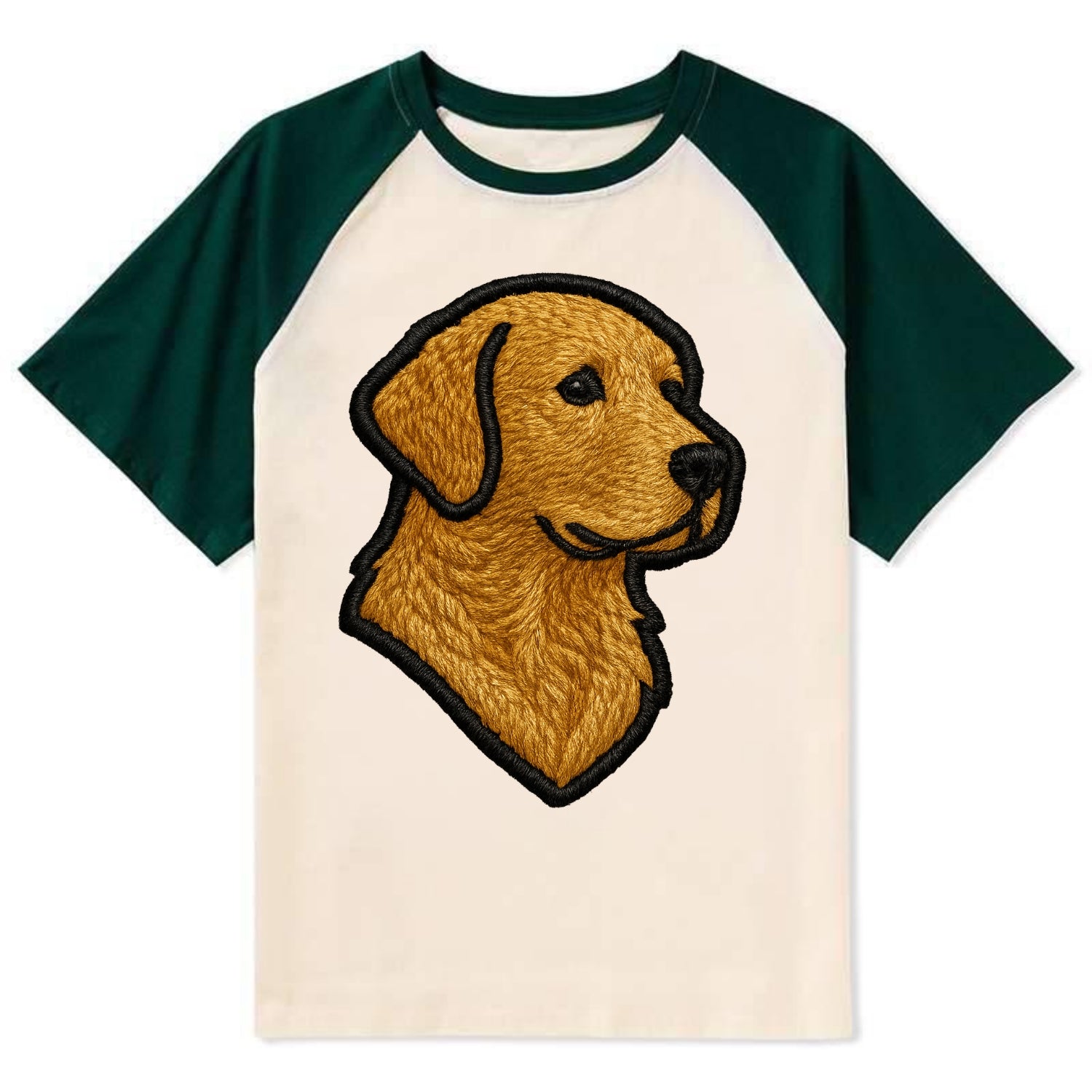 Chesapeake Bay Retriever - Modern retrie - Contrast Raglan T-shirt - Green