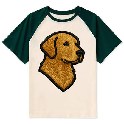 Chesapeake Bay Retriever - Modern retrie - Contrast Raglan T-shirt - Green