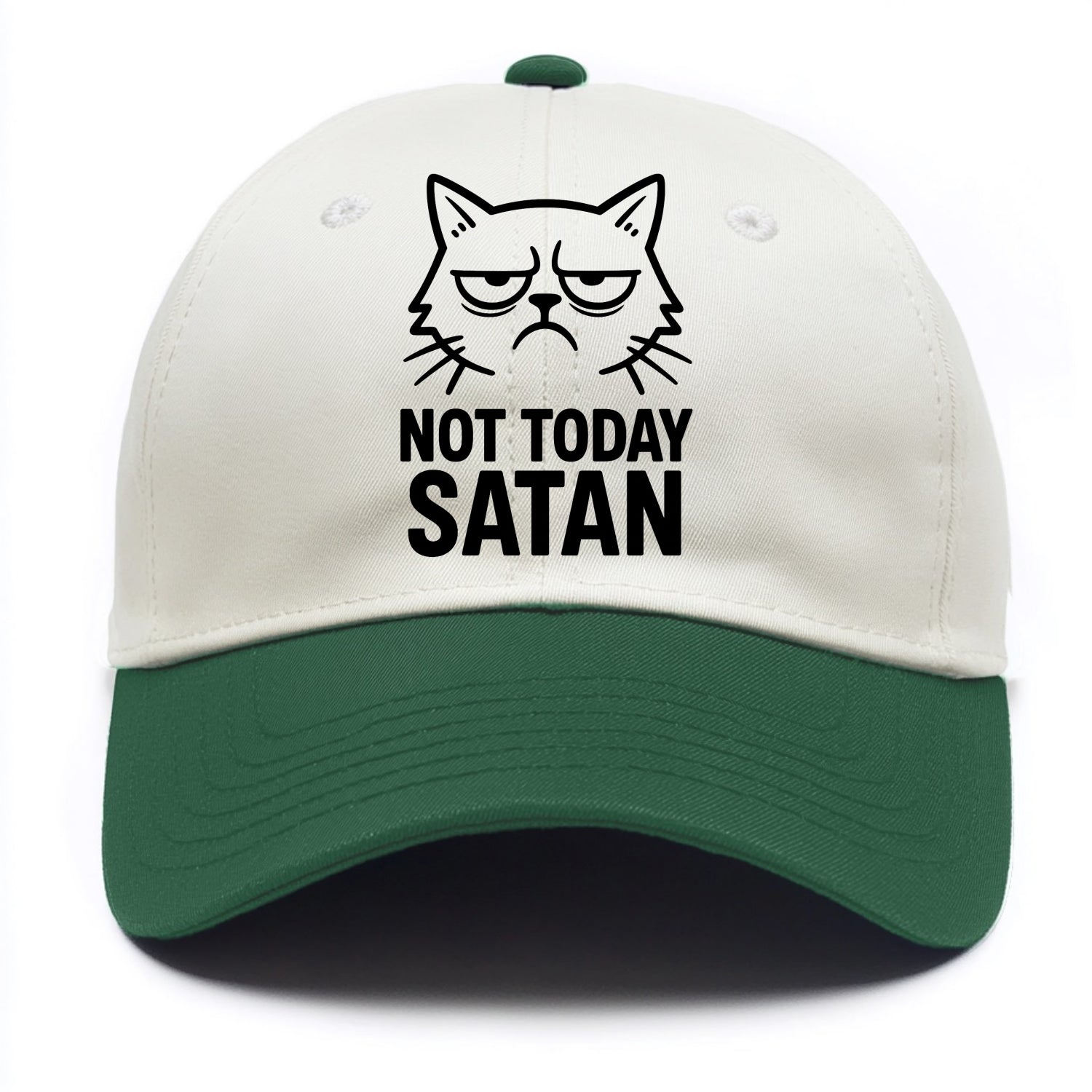 Monday Mood Cat - Two Tone Cap - Green