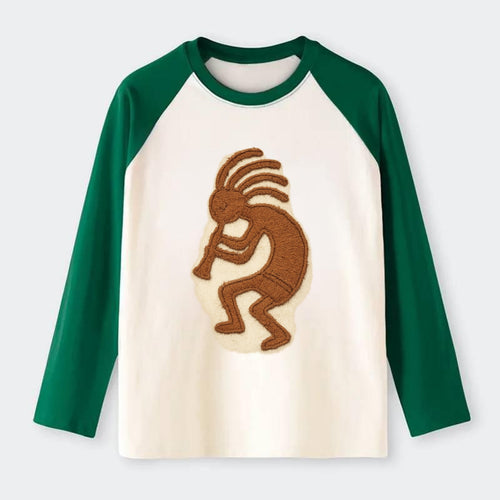 Kokopelli  - Raglan Long Sleeve T-Shirt