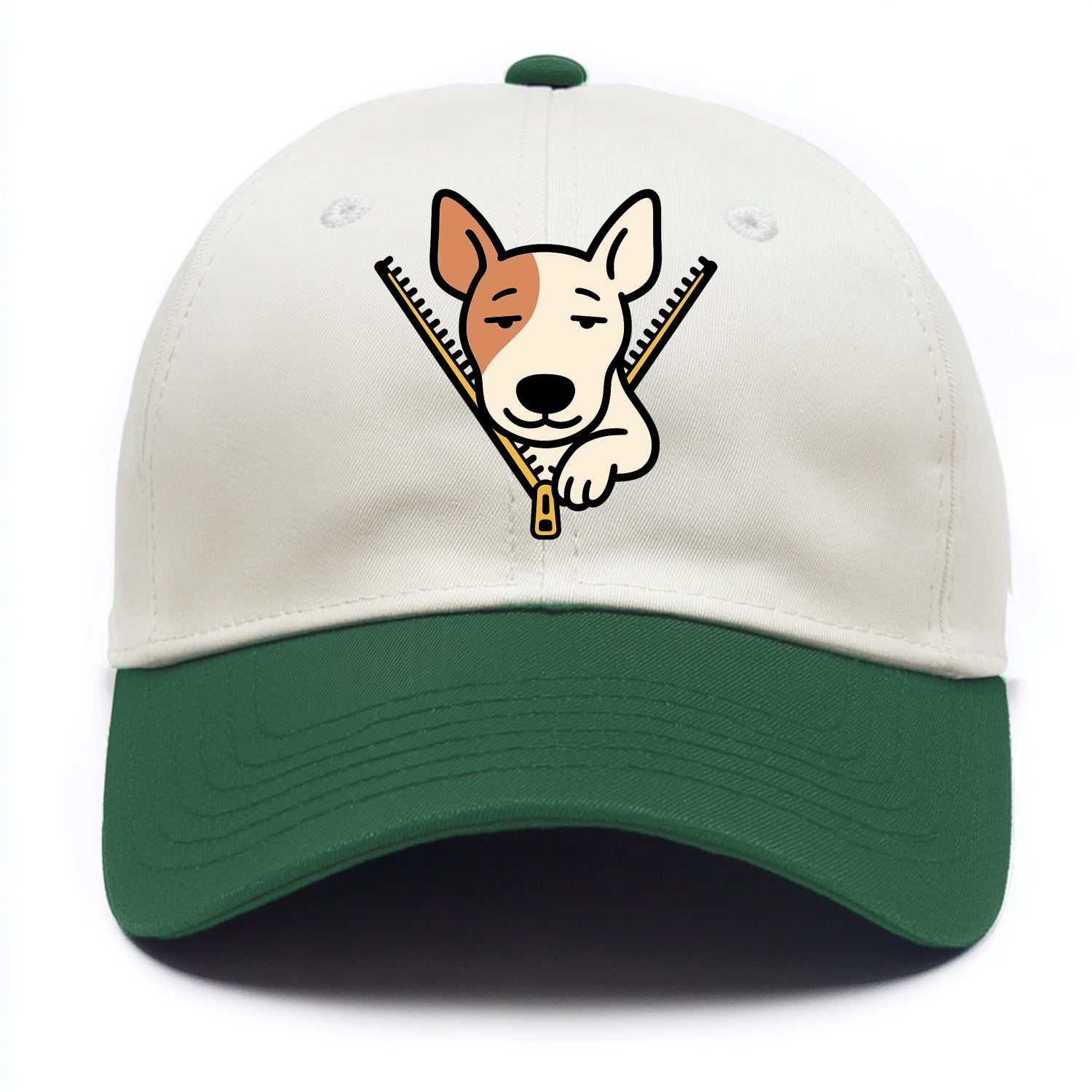 Bull Terrier - Two Tone Cap - Green