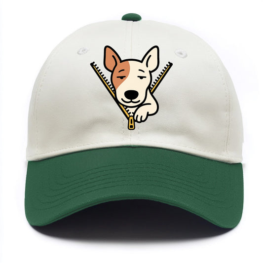 Bull Terrier - Two Tone Cap - Green