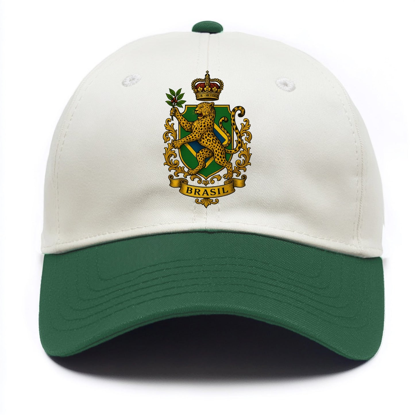 Brazil Jaguar Emblem  - Two Tone Cap - Green