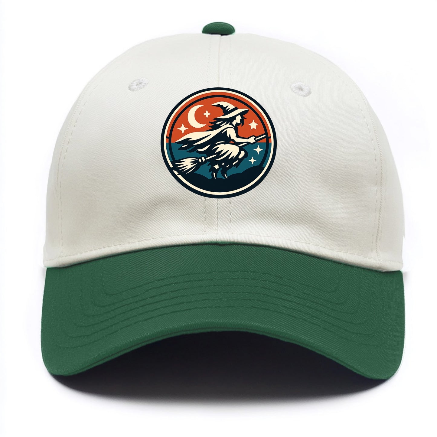 Mystic Night Witch Emblem - Two Tone Cap - Green