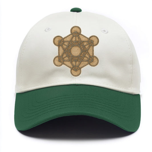 Metatron's Cube  - Two Tone Cap - Green