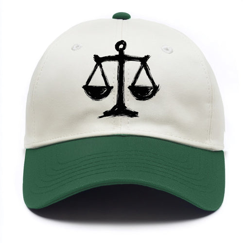 Scales of justice - equality and fairness bold ink style - Two Tone Cap