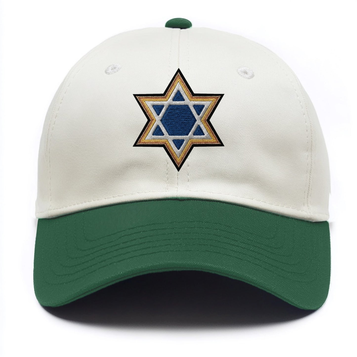 Star of David - Two Tone Cap - Green