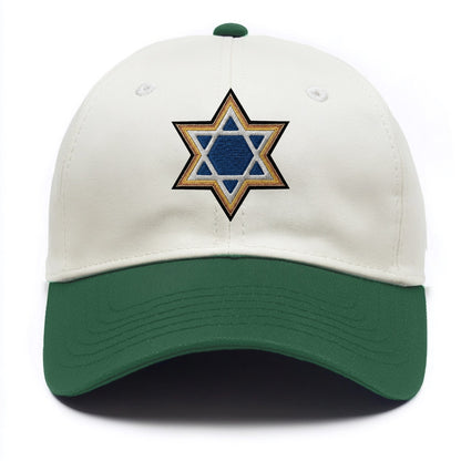Star of David - Two Tone Cap - Green