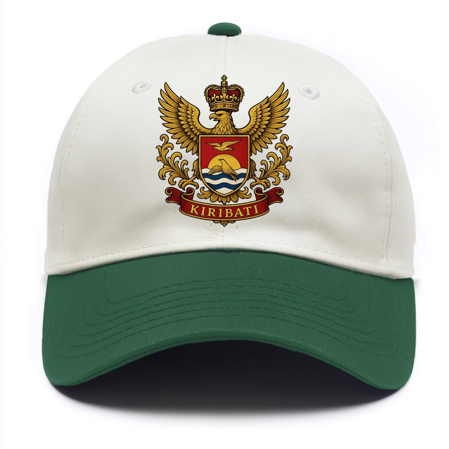 Kiribati Heritage Badge  - Two Tone Cap - Green