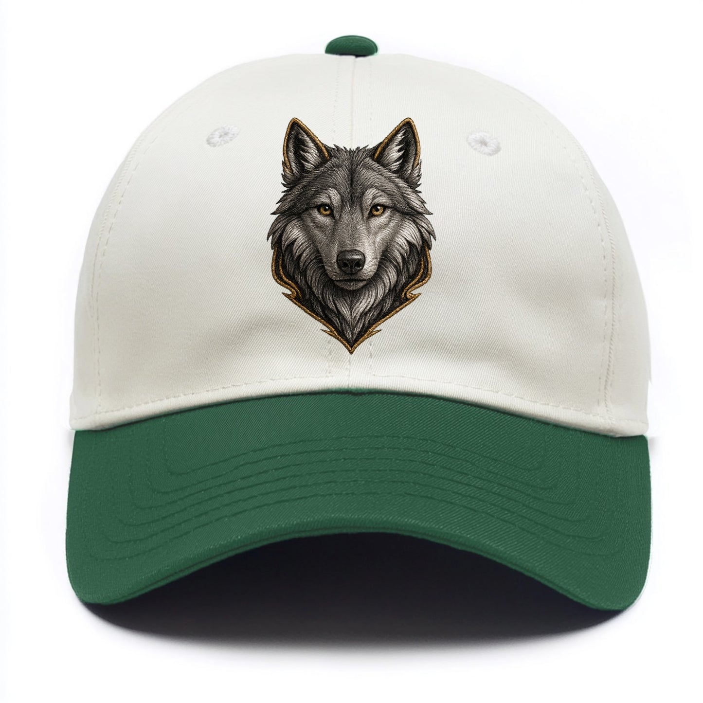 Wolf Totem  - Two Tone Cap - Green