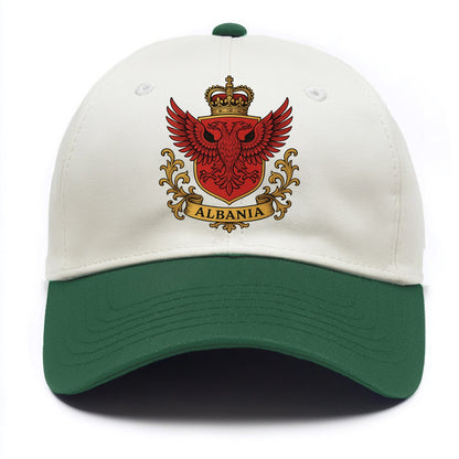 Albania Heritage Badge  - Two Tone Cap - Green