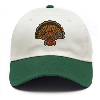 Turkey Feather  - Two Tone Cap - Green