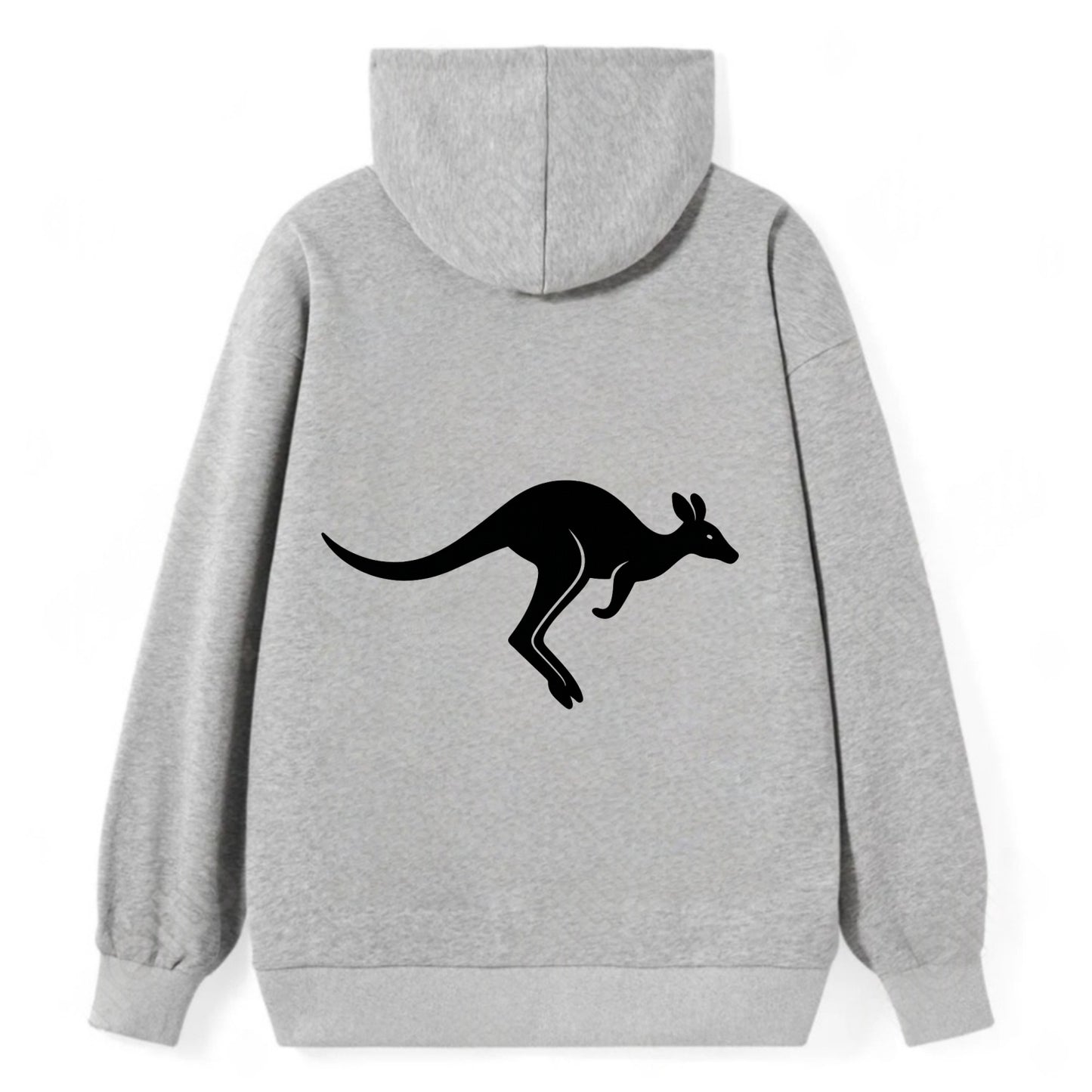 Kangaroo leaping across outback - Classic Pullover Hoodie - Grey