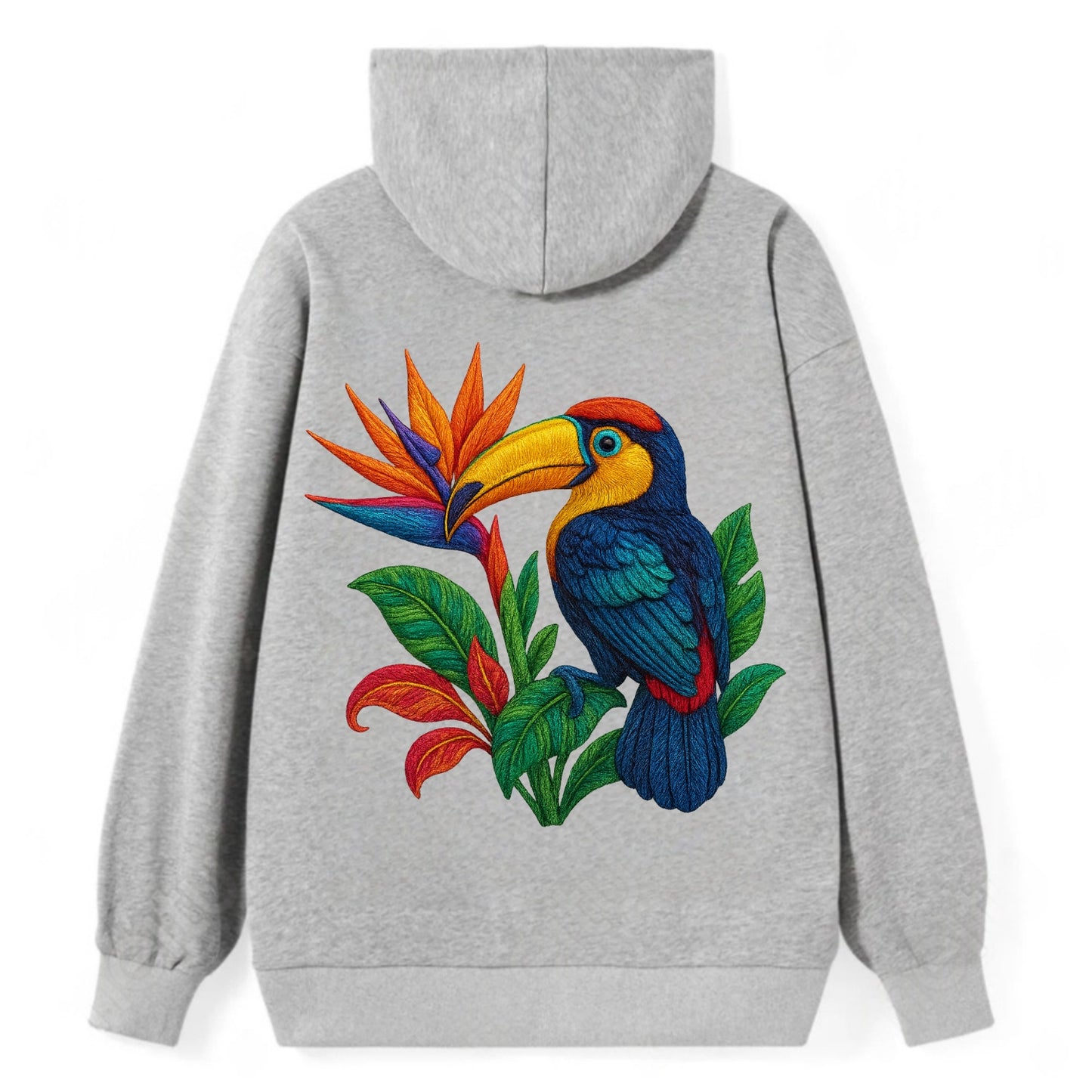 Toucan Paradise - Classic Pullover Hoodie - Grey
