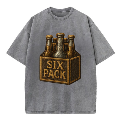 Six Pack  - Vintage T-shirt - Grey
