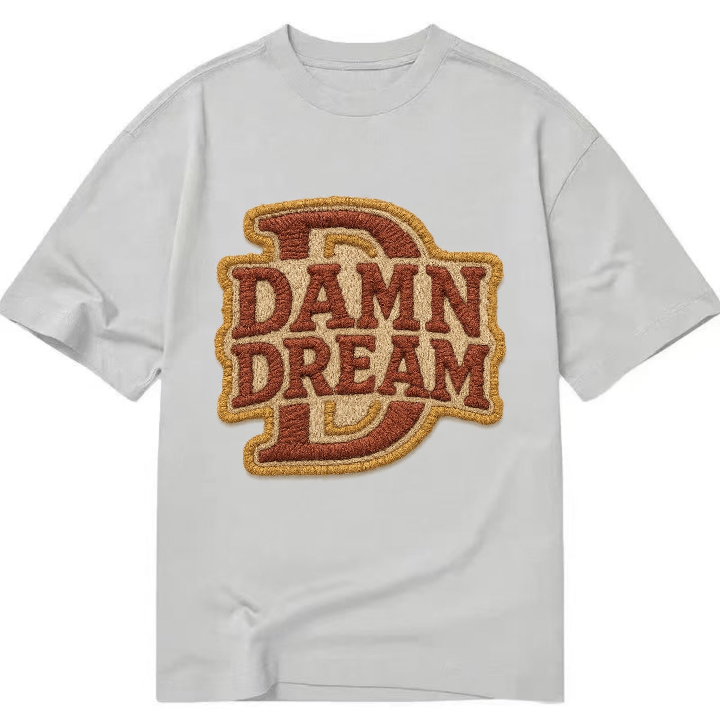 DAMN;DREAM BIG Motivational White Cap - Classic T-shirt - Grey