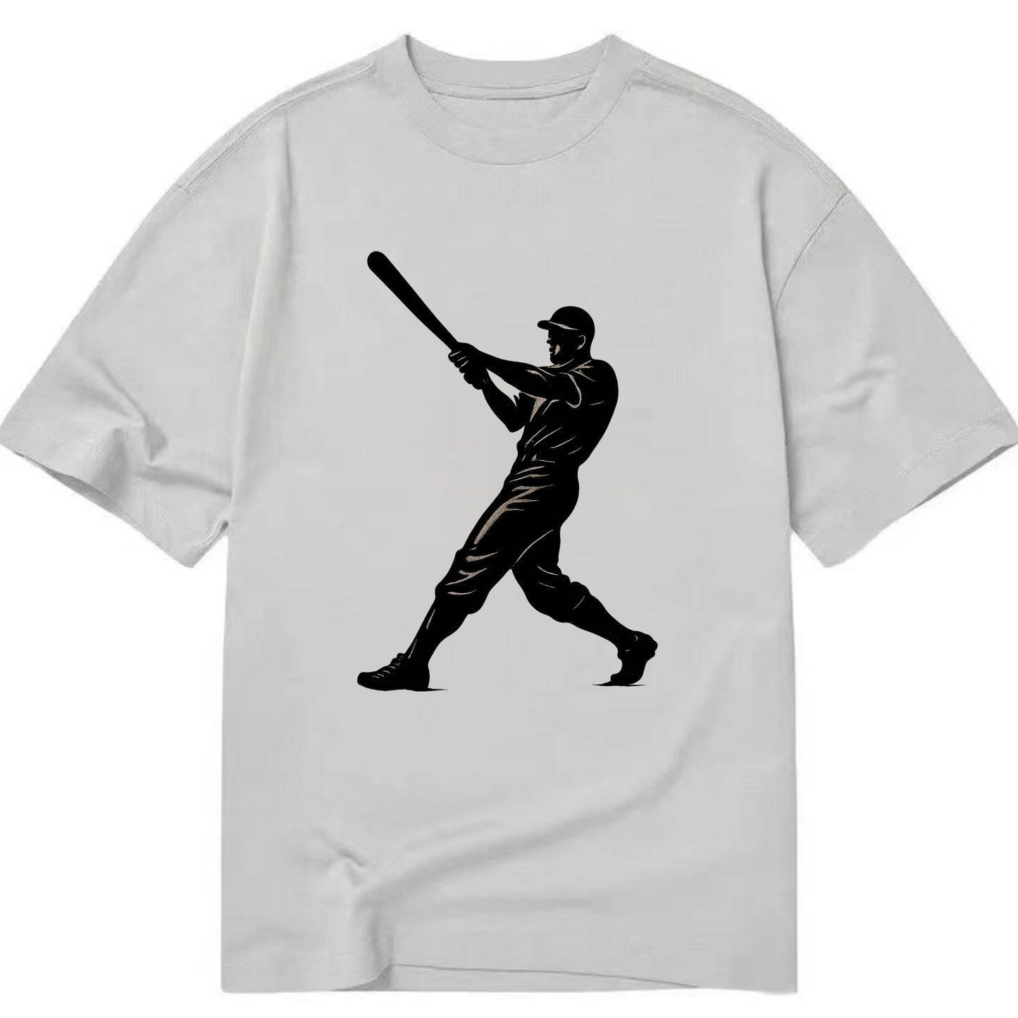 Baseball batter in full swing - Classic T-shirt - Grey