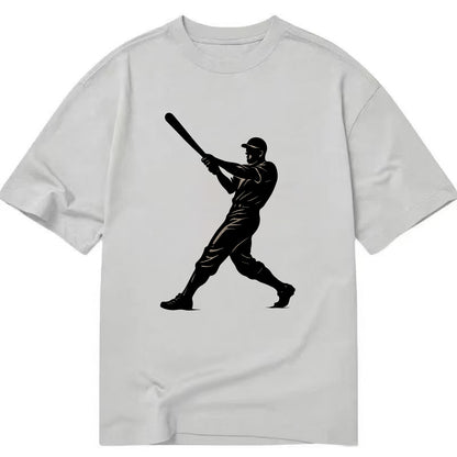 Baseball batter in full swing - Classic T-shirt - Grey