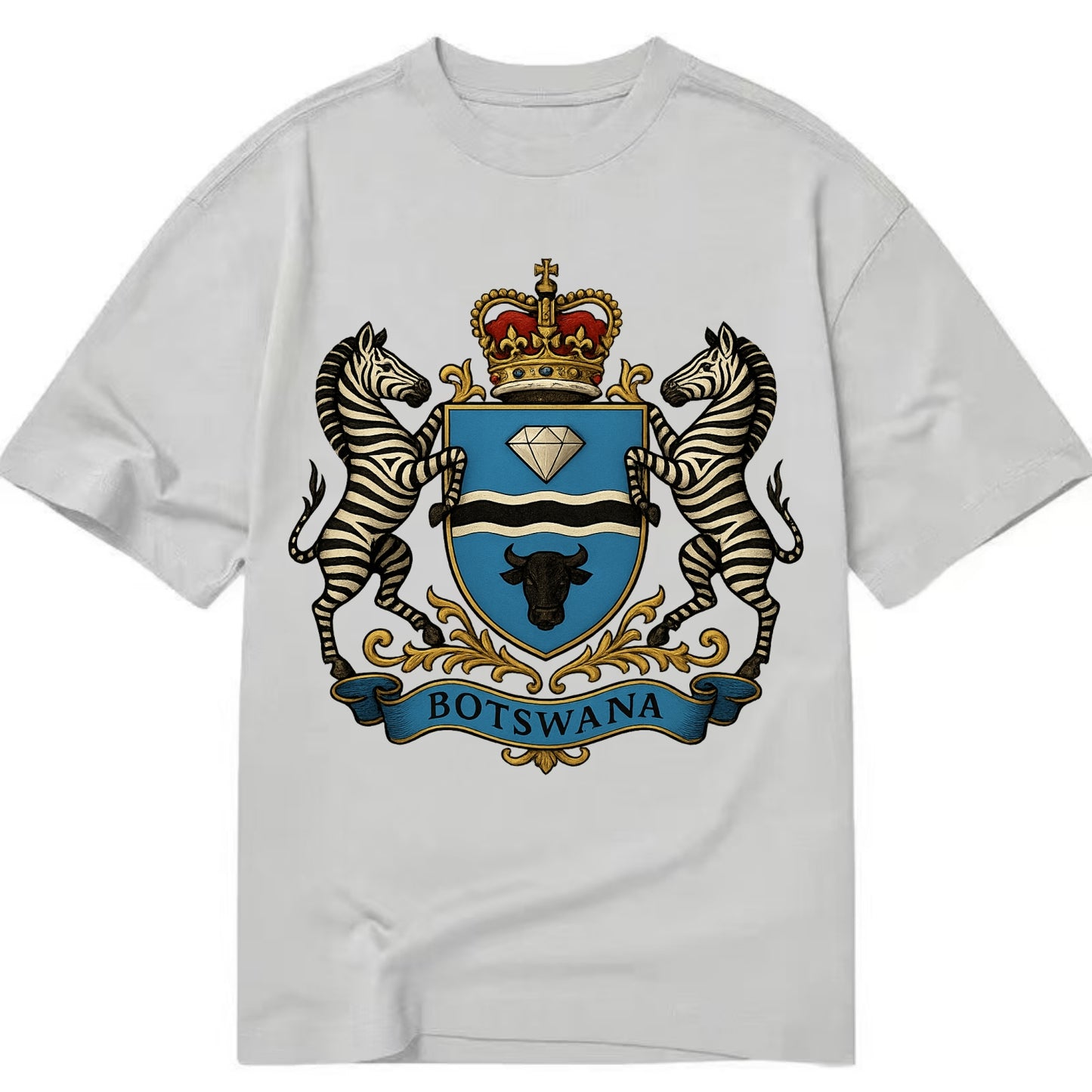 Botswana Heritage Badge  - Classic T-shirt - Grey