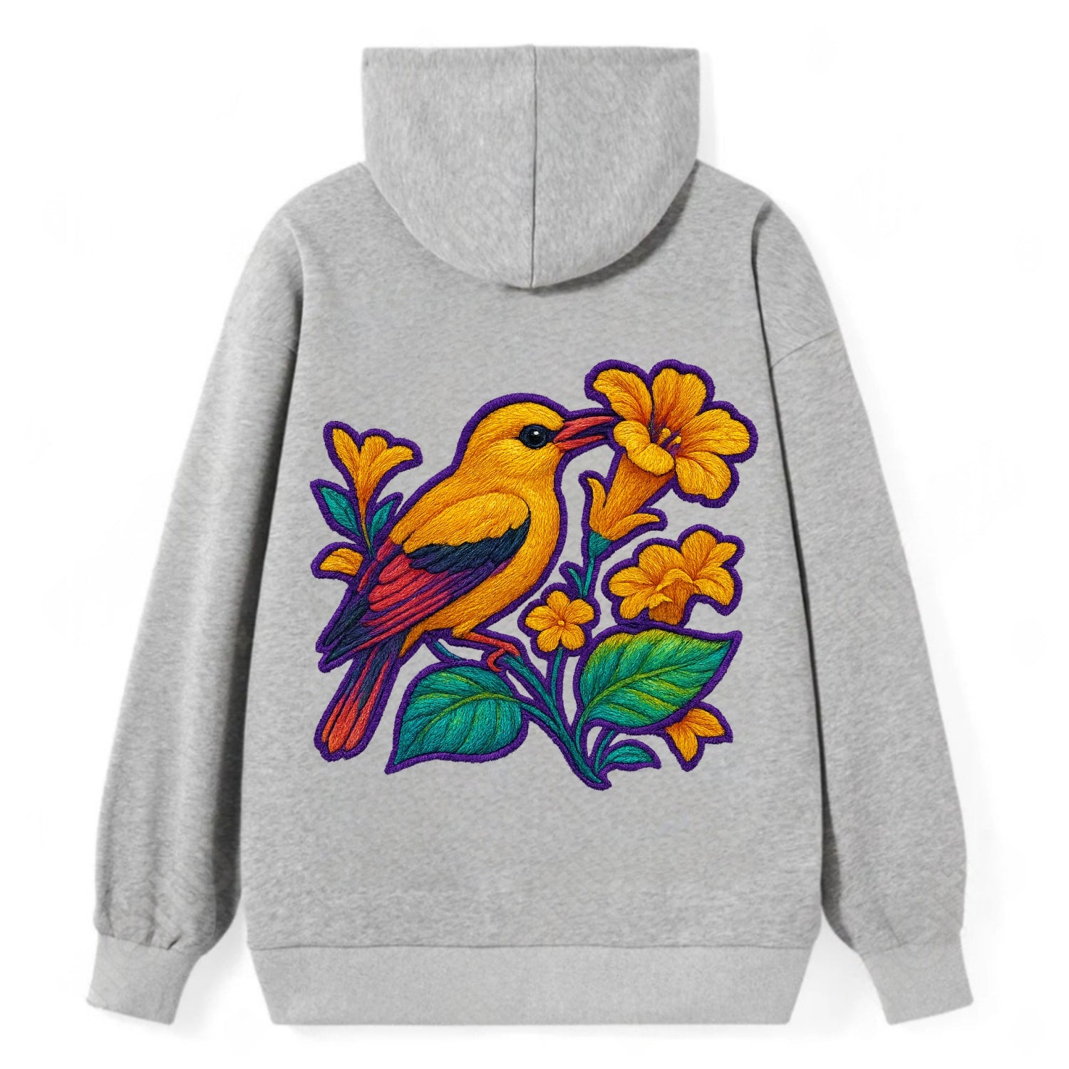 Golden Oriole - Classic Pullover Hoodie - Grey
