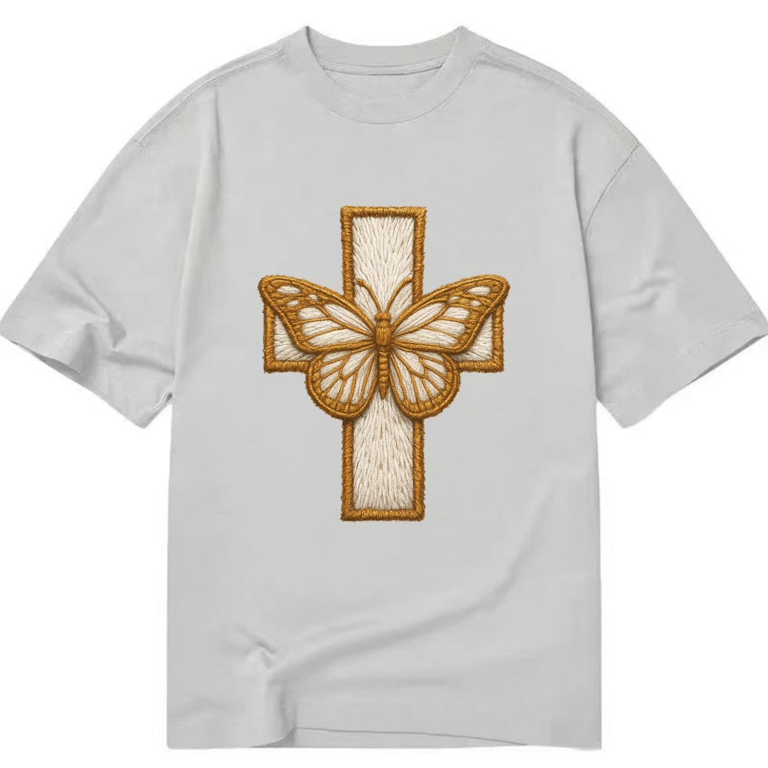 Resurrection Cross  - Classic T-shirt - Grey