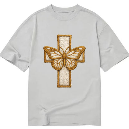 Resurrection Cross  - Classic T-shirt - Grey
