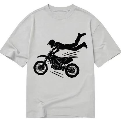 Motocross rider airborne trick - Classic T-shirt - Grey
