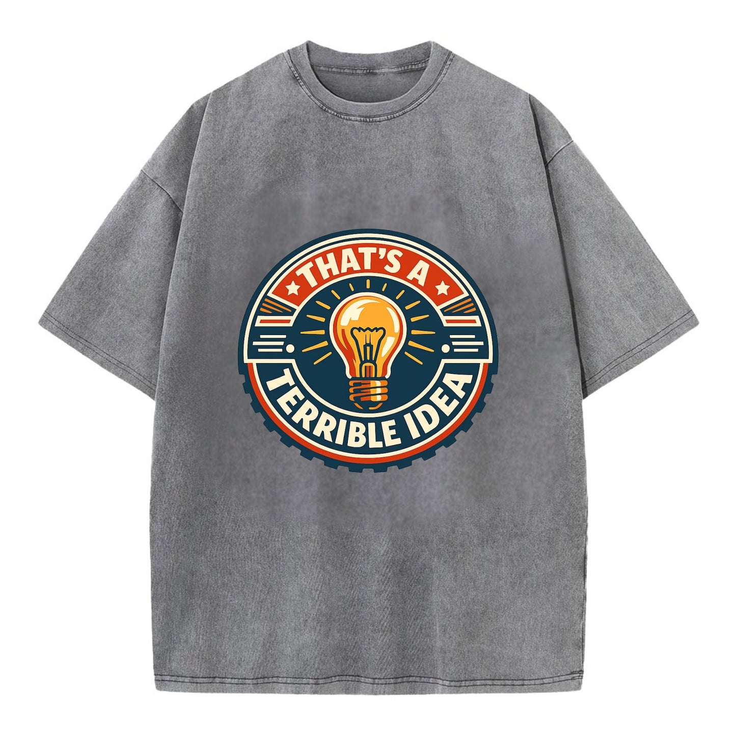 Bold Idea Rebellion - Vintage T-shirt - Grey
