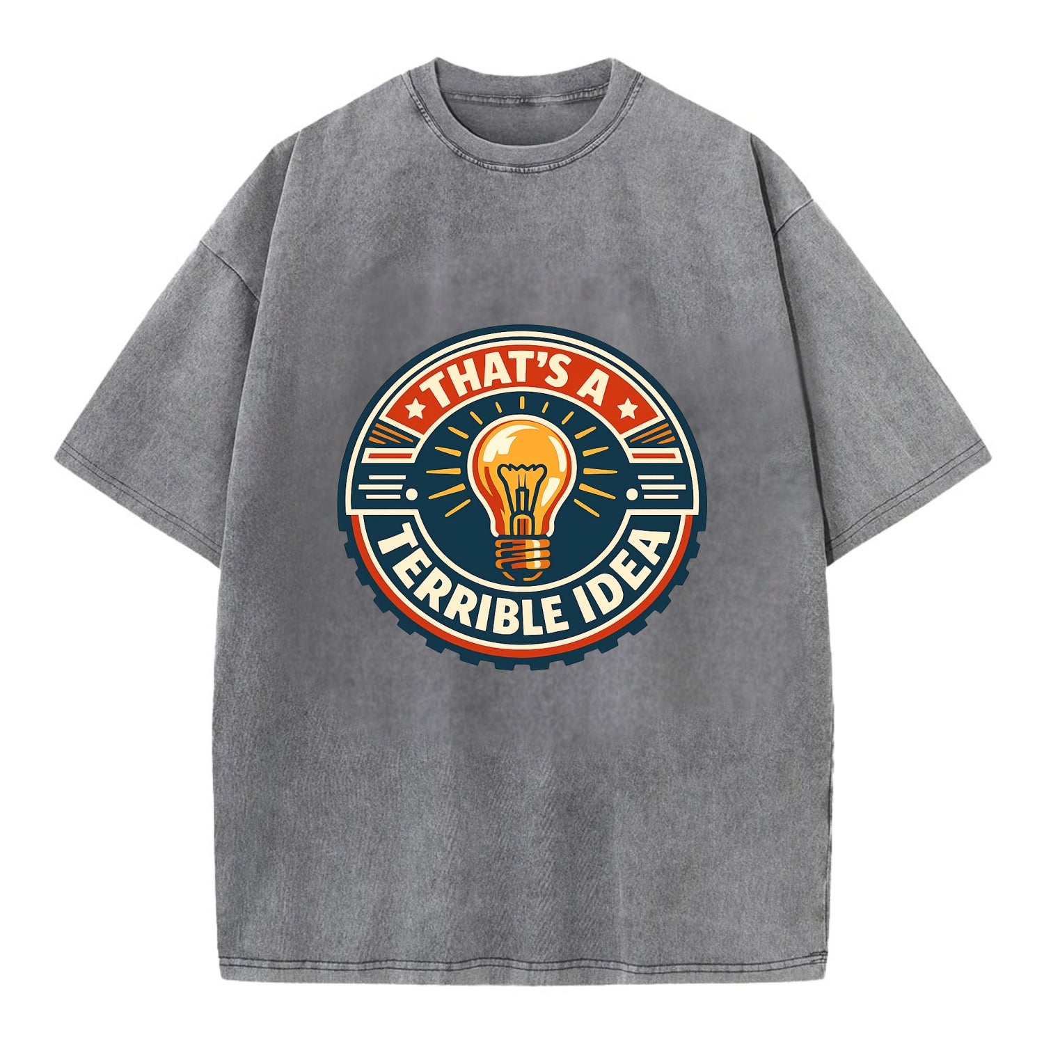 Bold Idea Rebellion - Vintage T-shirt - Grey