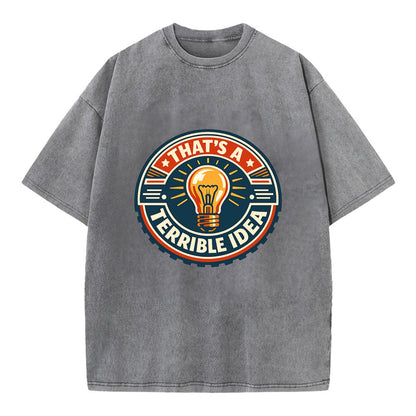 Bold Idea Rebellion - Vintage T-shirt - Grey