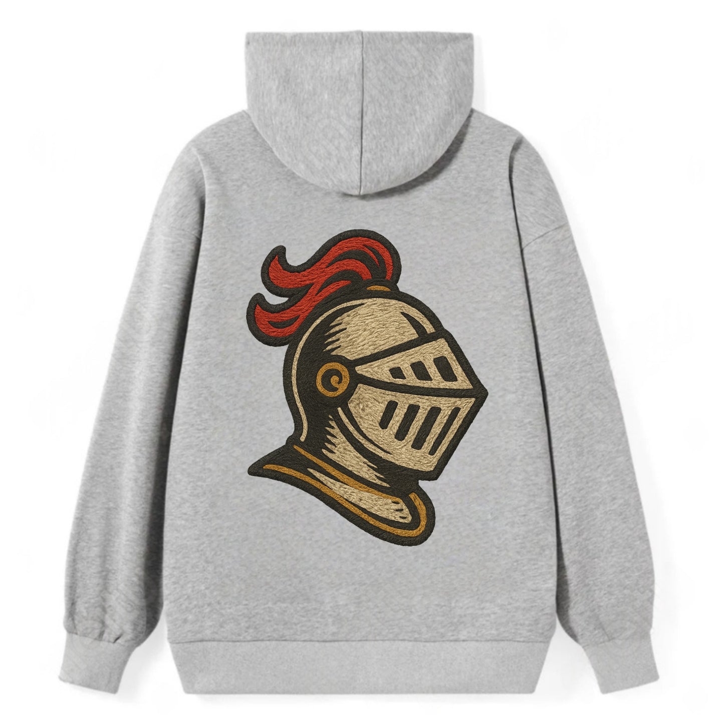 Knight Helmet  - Classic Pullover Hoodie - Grey