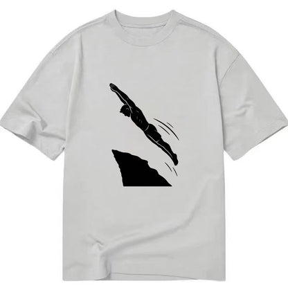 Cliff diver perfect form - Classic T-shirt - Grey