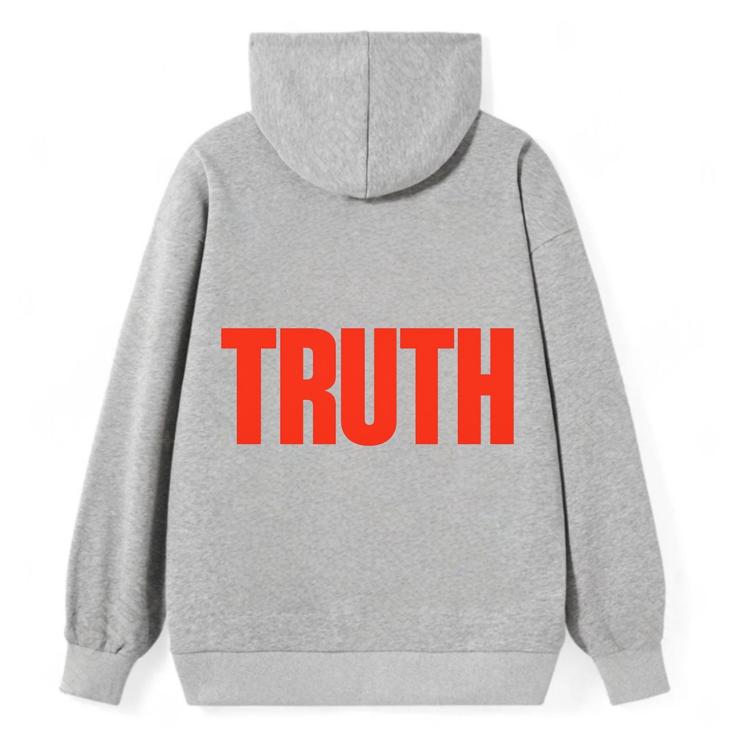 Bold typography design - "TRUTH" - honesty, reality - Classic Pullover Hoodie - Grey