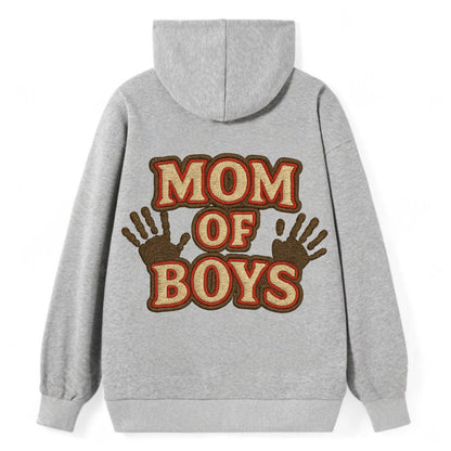 Mom Of Boys  - Classic Pullover Hoodie - Grey