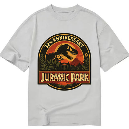 Jurassic Park 32nd Anniversary - Classic T-shirt - Grey