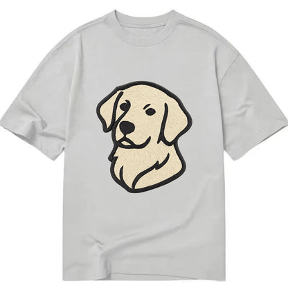 Golden Retriever - Head tilt curious pos Classic T-shirt - Grey
