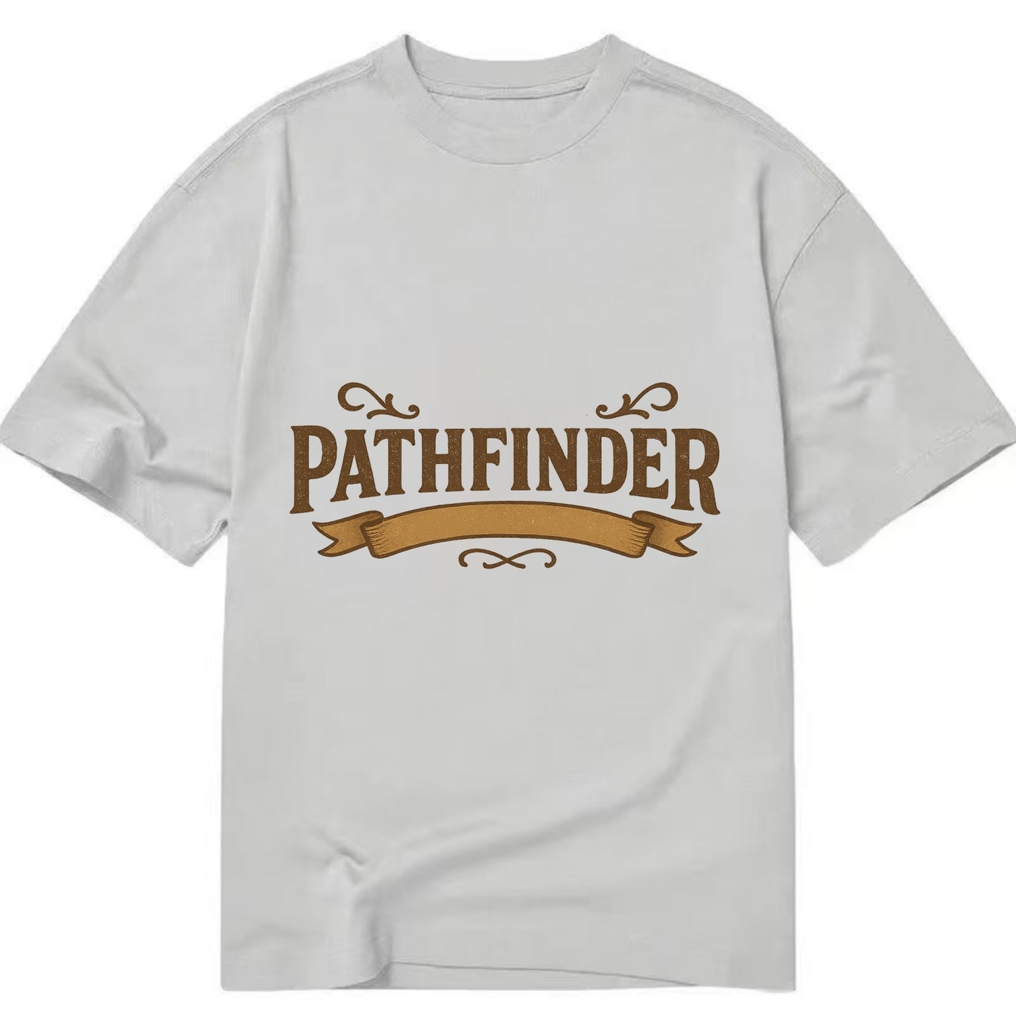 Bold typography design - "PATHFINDER" - finding the way, leading others - Classic T-shirt - Grey