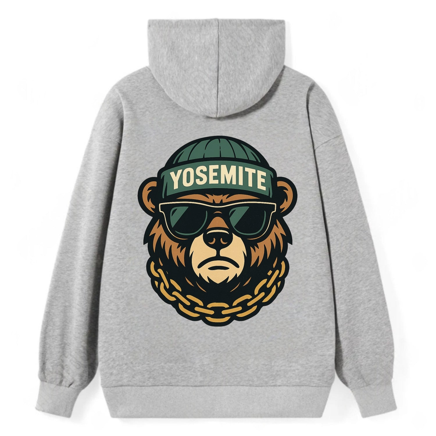 Yosemite Bear - Classic Pullover Hoodie - Grey