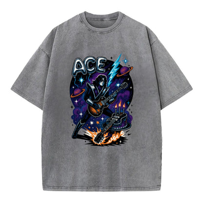 Ace Birthday Celebration - Vintage T-shirt - Grey