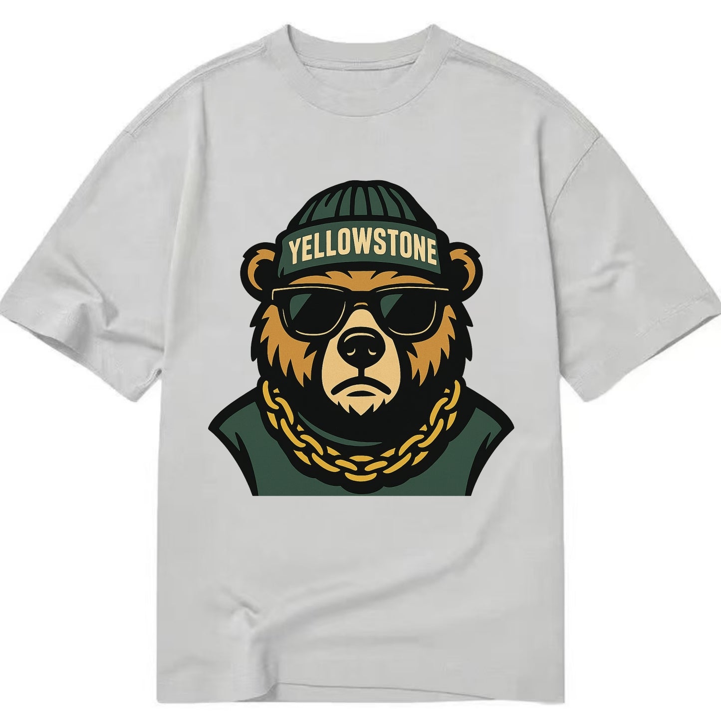 Yellowstone Bear - Classic T-shirt - Grey