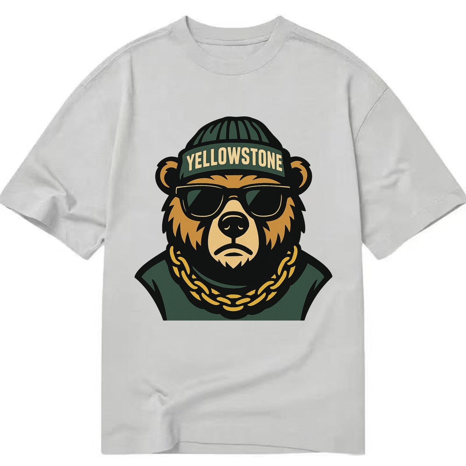 Yellowstone Bear - Classic T-shirt - Grey