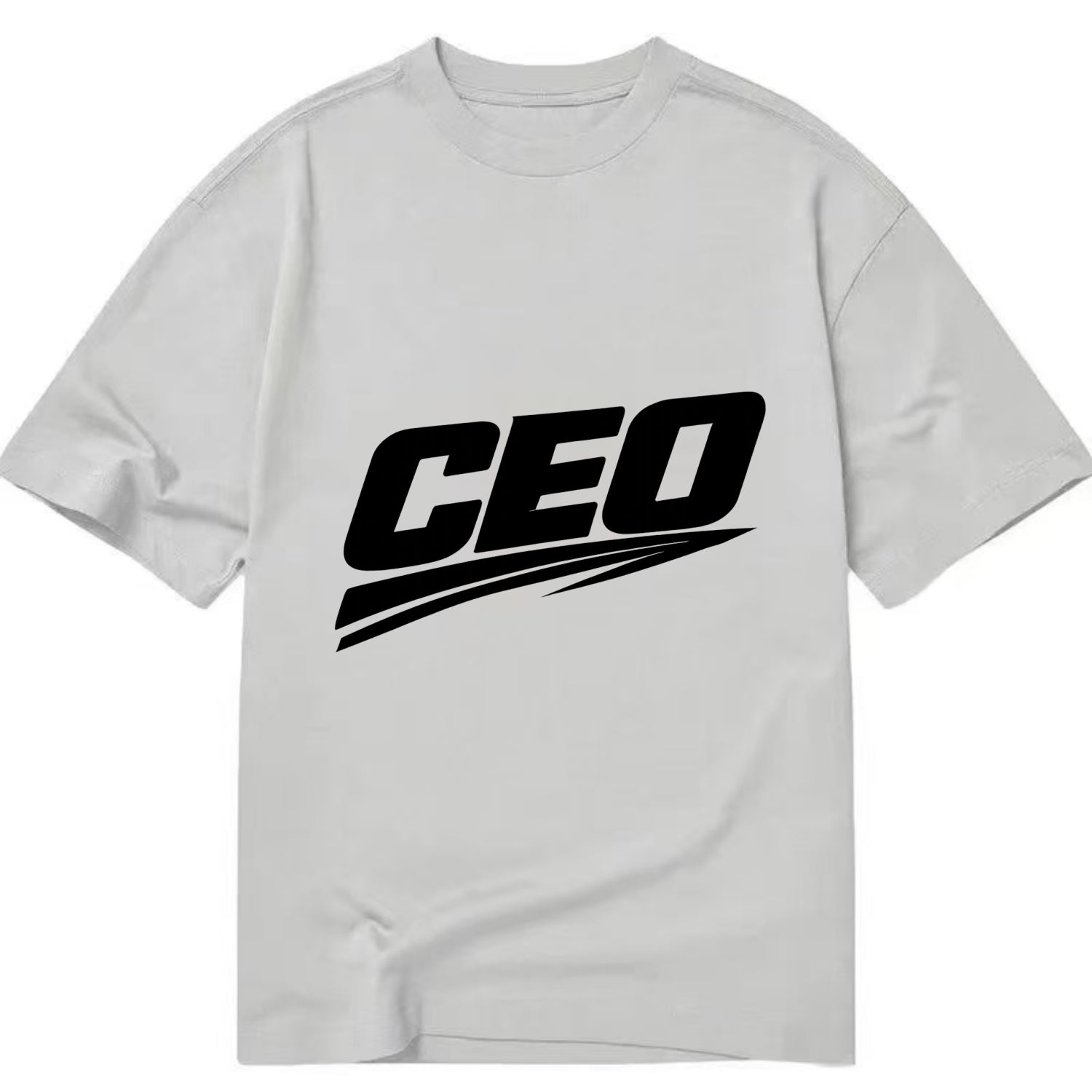 Bold typography design - "CEO" - chief executive, running things - Classic T-shirt - Grey