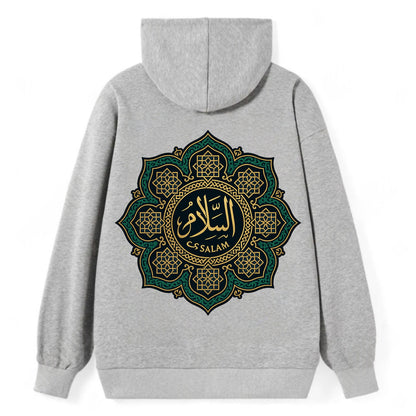 As-Salam Mandala - Classic Pullover Hoodie - Grey