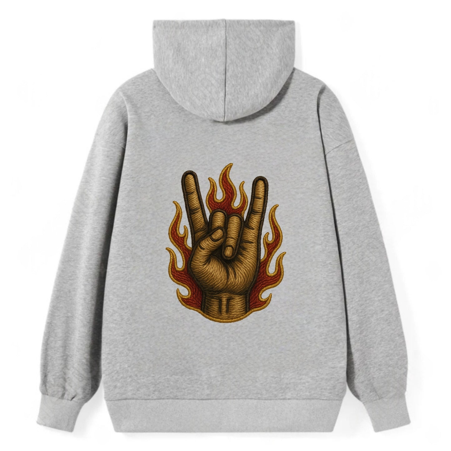 Devil Horns  - Classic Pullover Hoodie - Grey