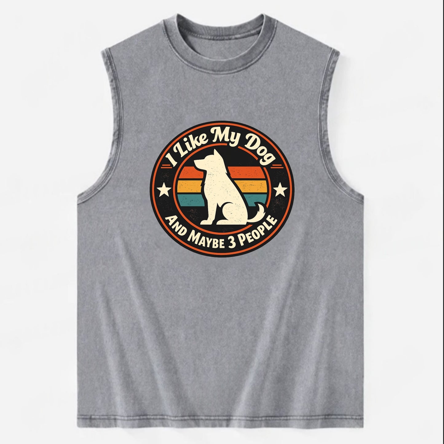 Canine Companion Crew - Vintage Washed Tank - Grey