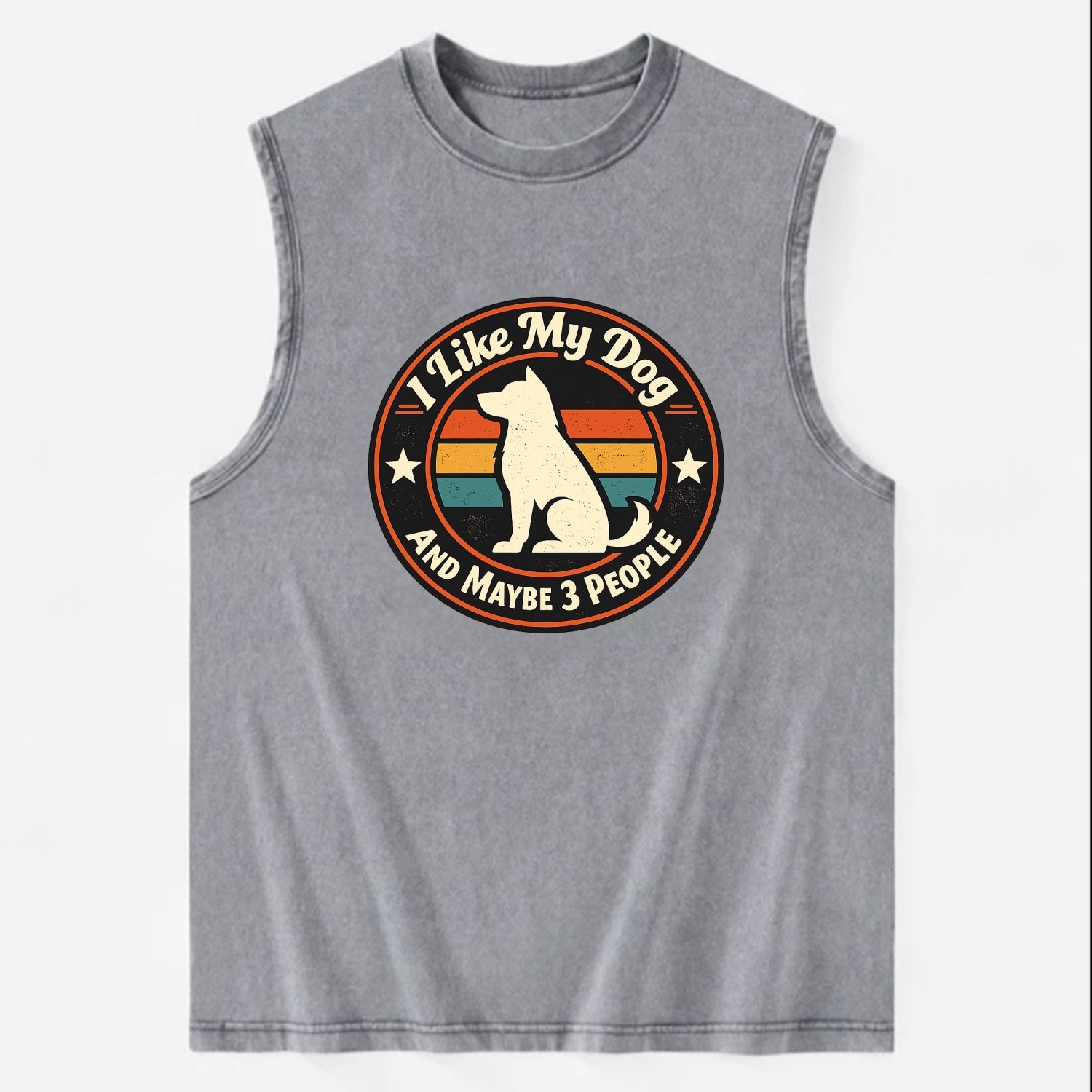 Canine Companion Crew - Vintage Washed Tank - Grey