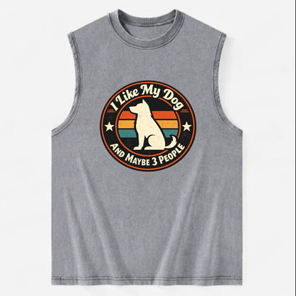 Canine Companion Crew - Vintage Washed Tank - Grey